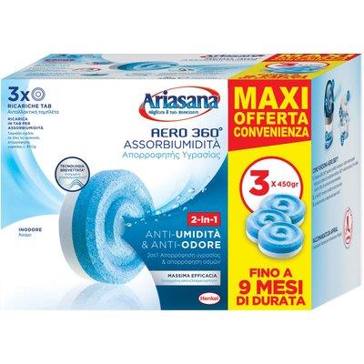 Ariasana tab ricarica aero 360 inodore 3xgr 450 (8 pezzi) Henkel 