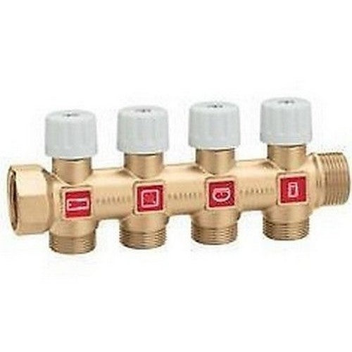 3/4" 1/2" M - Ø 13 Collettore Con Valvole Di Intercettazione CALEFFI 354254