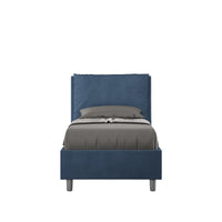 Letto Singolo 80x190 cm con Rete Antea Blu