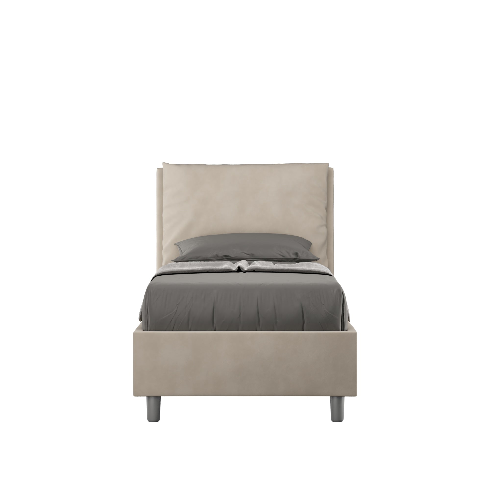 Letto Singolo 80x200 cm con Rete Antea Sabbia