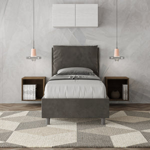 Letto Singolo 80x200 cm Senza Rete Antea Grigio