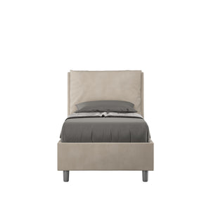 Letto Singolo 90x190 cm con Rete Antea Sabbia