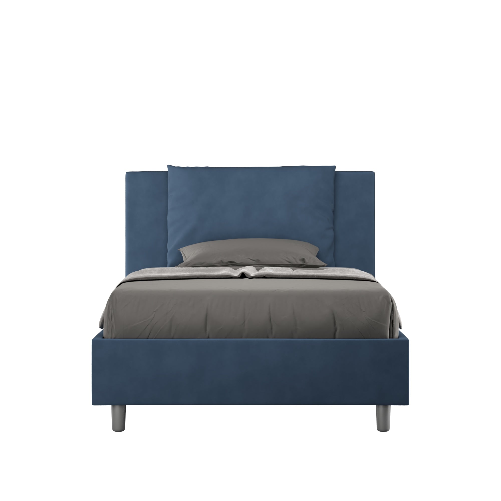 Letto Singolo 100x190 cm con Rete Antea Blu