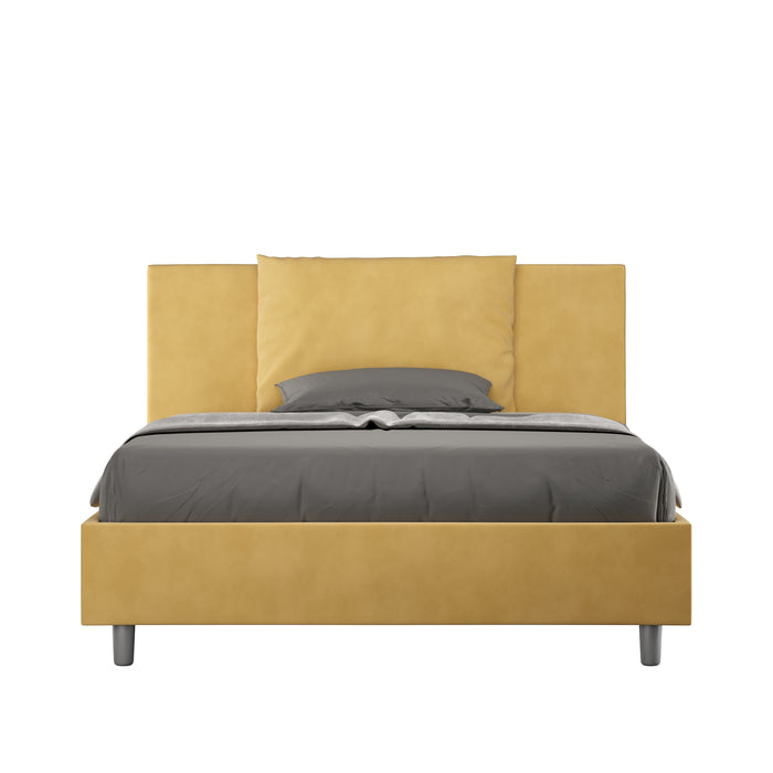 Letto 1 Piazza e Mezzo 130x190 cm Senza Rete Antea Ocra