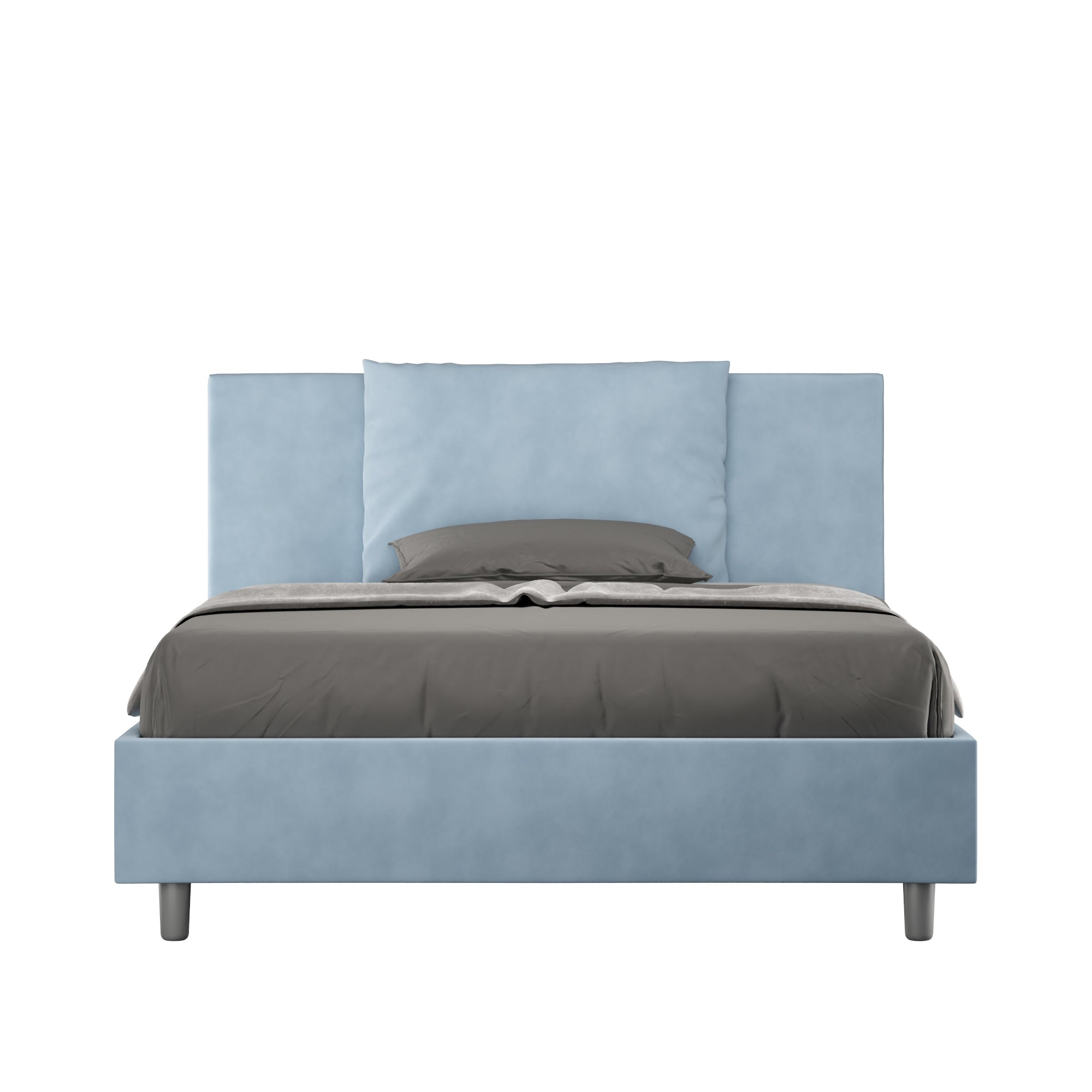 Letto 1 Piazza e Mezzo 130x190 cm Senza Rete Antea Azzurro