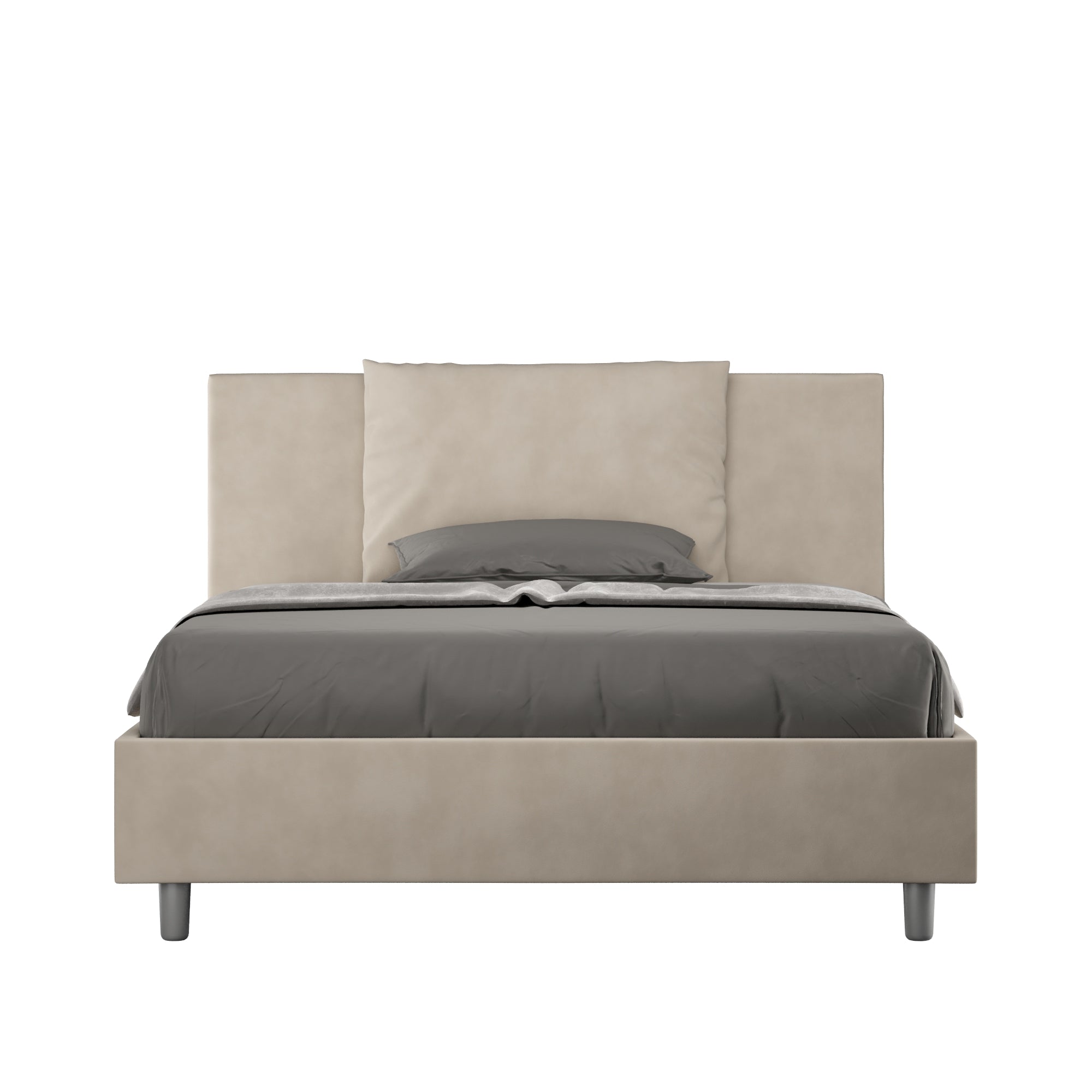 Letto 1 Piazza e Mezzo 130x210 cm con Rete Antea Sabbia