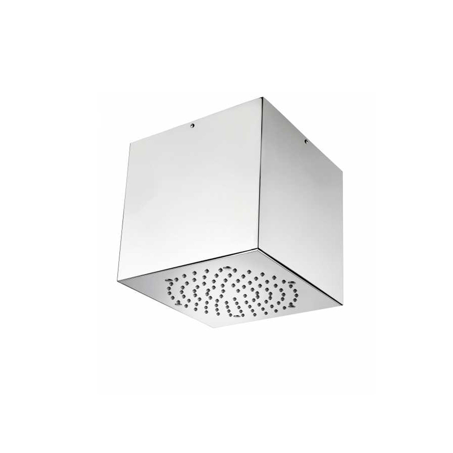 Soffione doccia a soffitto acciaio inox Bossini Cube 210x210 mm