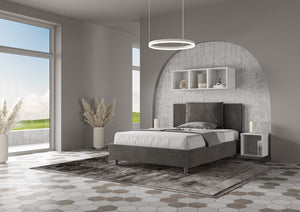 Letto Matrimoniale Francese 150x200 cm Senza Rete Antea Grigio