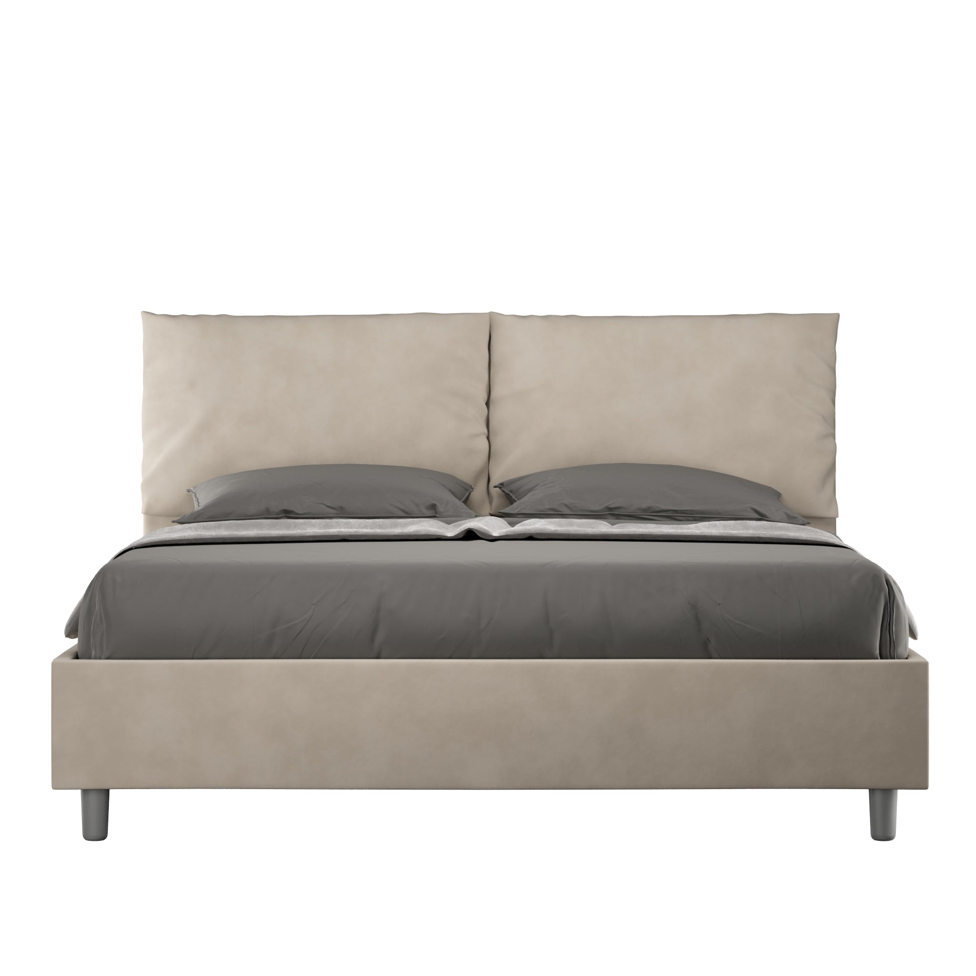 Letto Matrimoniale 160x190 cm Senza Rete Antea Sabbia