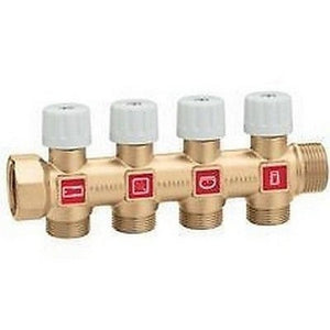 3/4" 1/2" M - Ø 13 Collettore Con Valvole Di Intercettazione CALEFFI 354253