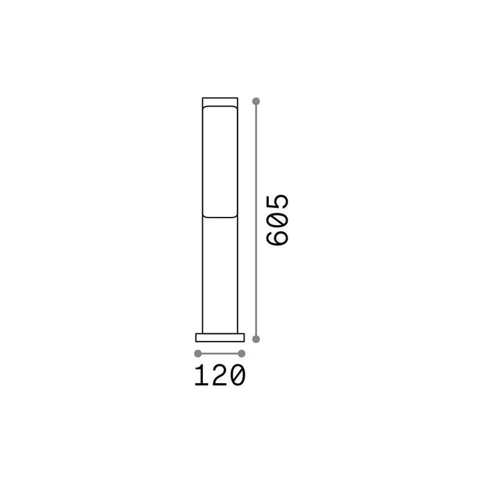 Piantana Moderna Etere Alluminio-Plastiche Coffee Led 10W 3000K Luce Calda