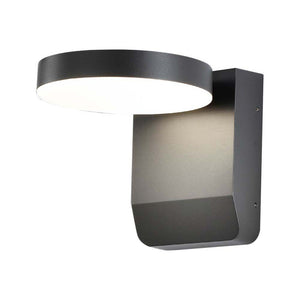 20W Led Wall Light 3000K Black Body Round  Ip65