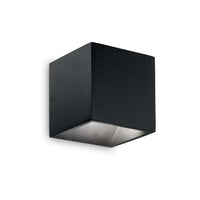 Applique Moderna Rubik Alluminio Nero Led 8,5W 3000K Luce Calda