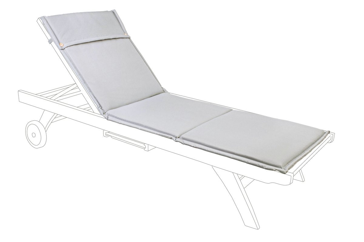 Cuscino Lettino Sedia Sdraio Chaise Longue Esterno Sfoderabile Steamer Bizzotto Colore: Tortora Lettino