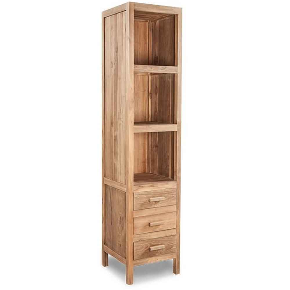 Mobile bagno 'Essenza Cabinet' in legno Teak cm 45x45x200h by Cipi