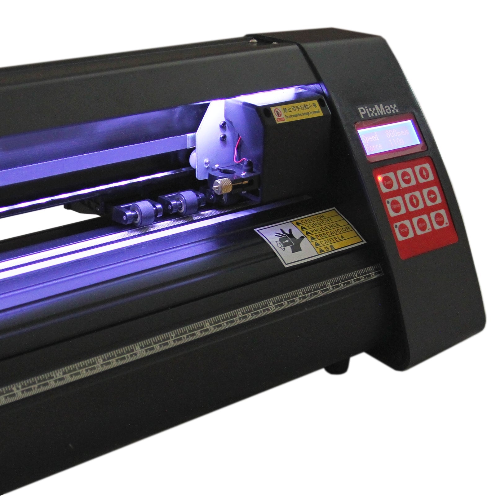 Kit con Plotter per Taglio Vinile - LED - Pressa a Caldo 5 in 1 & Stampante