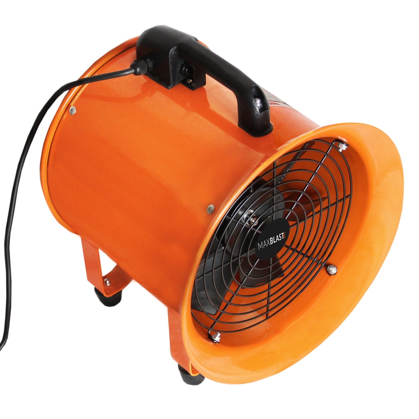 Ventilatore Estrattore Aria Industriale con Tubo Dotto Aspira Polveri e Fumo o Soffia Aria Pulita Ventola Reversibile - 300mm - Dotto 6m - 110V