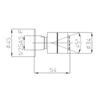 Soffione doccia autopulente ottone cromato Bossini Tondo Gom diametro 34 mm