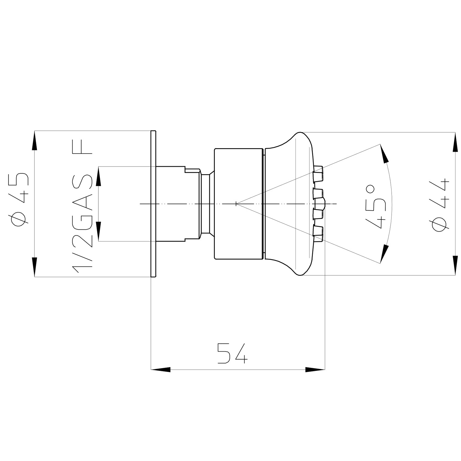 Soffione doccia autopulente ottone cromato Bossini Onda Gom diametro 44 mm