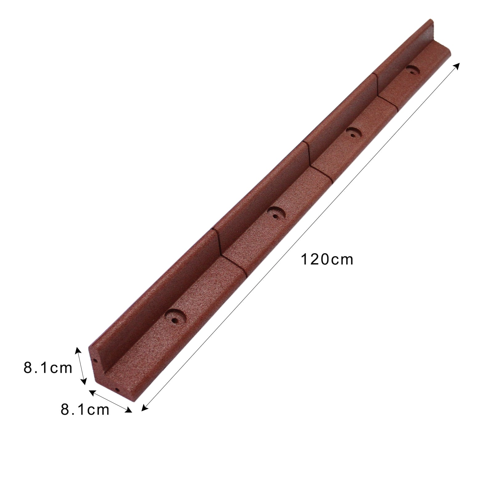 Monster Shop - Bordatura per Aiuole Bordo Prato da Giardino Palizzata Flessibile Fino a 70° in Gomma Resistente agli UV Pezzi da 1.2m - Terracotta - 28 Pezzi