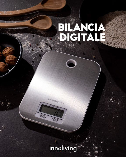 Bilancia Digitale Da Cucina In Acciaio Slim Deluxe Innoliving INN-134