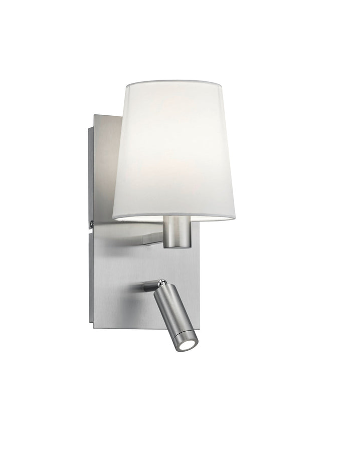 Applique da Interno a led in Metallo Nickel Opaco