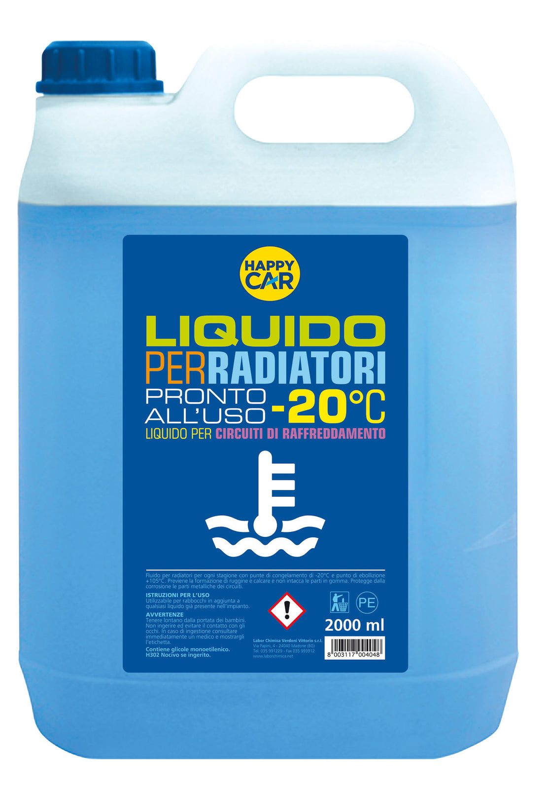 4pz happy car liquido radiatore-20 lt.5 cod:ferx.27166