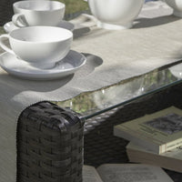 Set da Giardino Lipari Salottino Esterno Rattan Intrecciato Grigio Verdelook