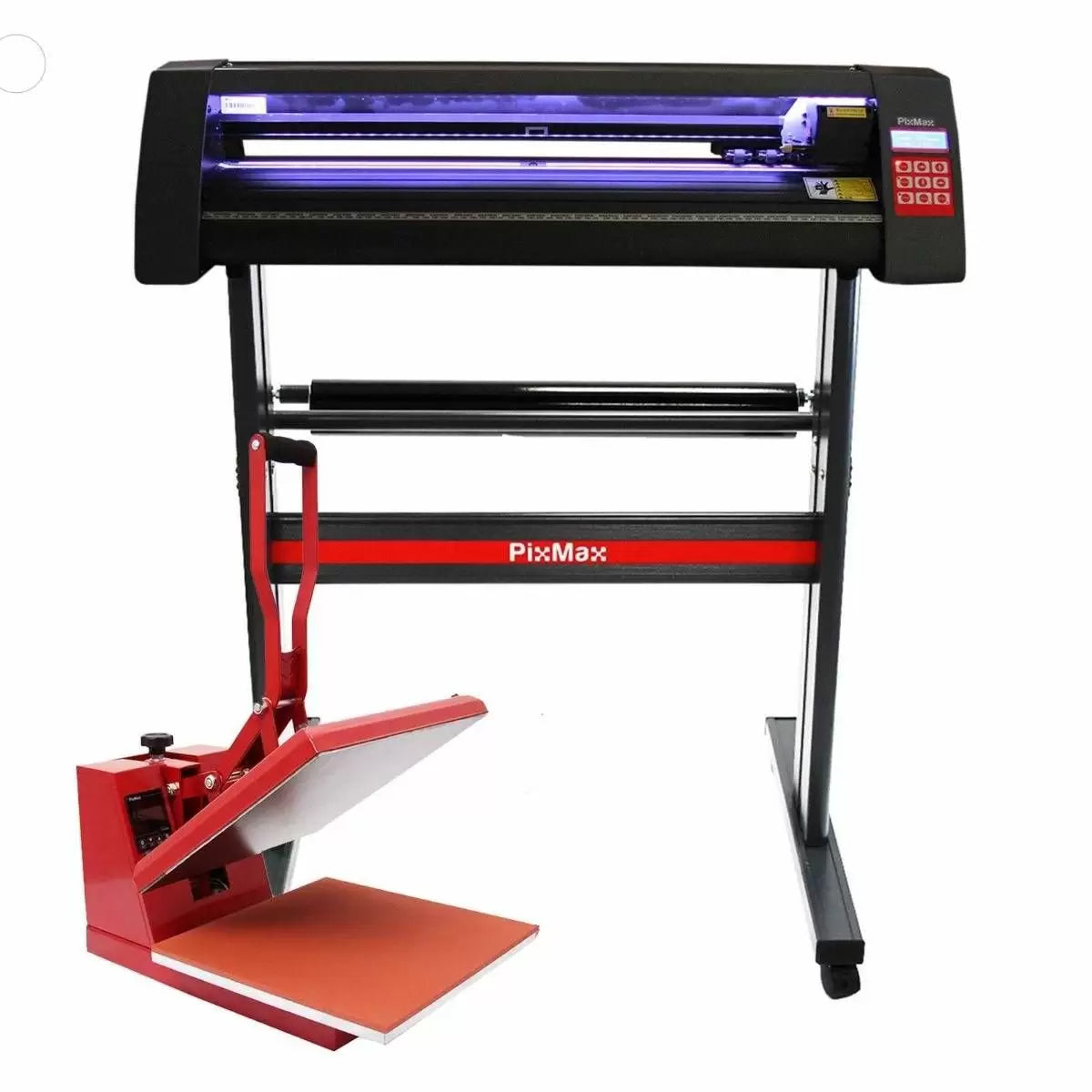 Plotter per Taglio Vinile e Pressa a Caldo 38x38 cm con Guida Laser e Luce LED