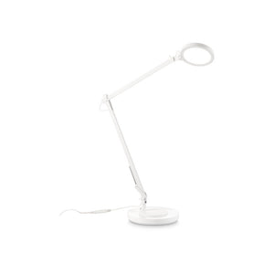 Lampada Da Scrivania Moderna Futura Alluminio-Plastiche Bianco Led 12,5W 4000K