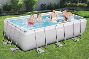 Piscina Fuori Terra Rettangolare BestWay 56441 con Pompa 400x201xH100 cm 6500 Lt