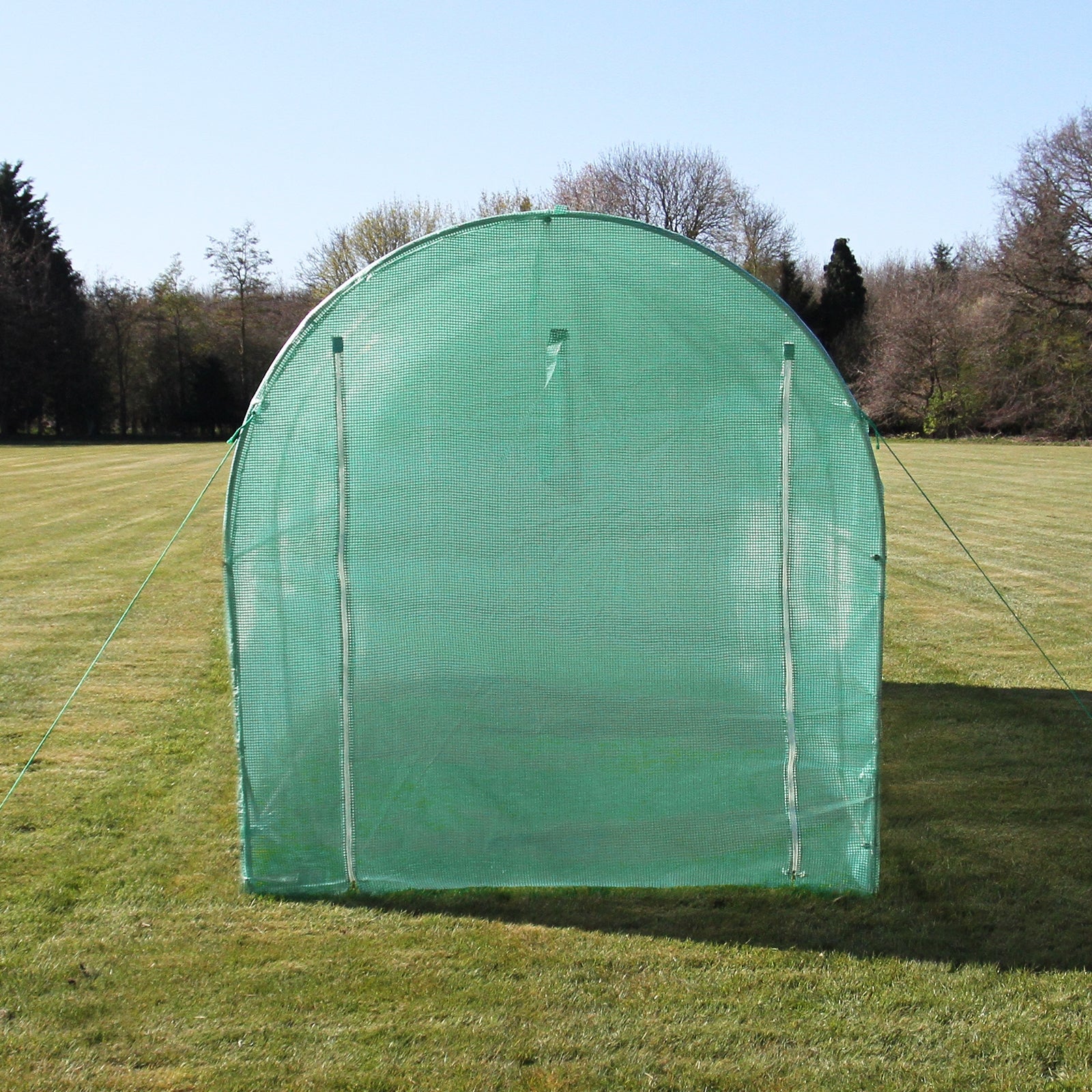 Serra da Giardino a Tunnel da Esterno in Polietilene Resistente alla Corrosione e Raggi UV Telaio in Ferro Galvanizzato per Piante Giardinaggio - 19mm - 5m x 2m