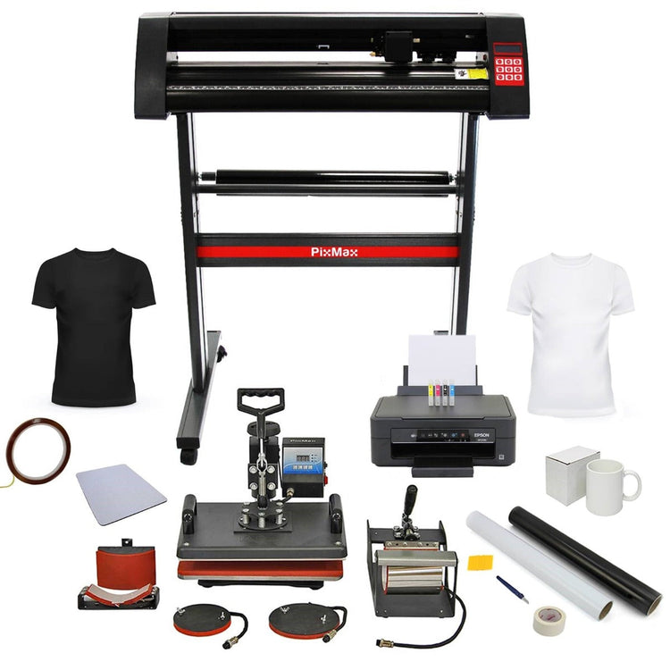 Plotter da Taglio Vinile, Stampante & Presse a Caldo 5 in 1 per Sublimazione