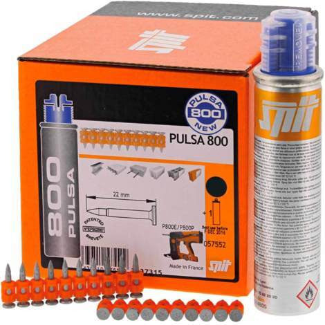 Chiodi C6-20Mm Per Pulsa 800P/E-500 Pezzi Con 1 Ricarica Gas-Spit