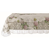 Tovaglia Tavolo Elegante Shabby Chic con Gala Cotone Bianco Blanc Mariclò Misure: 160 x 280 cm