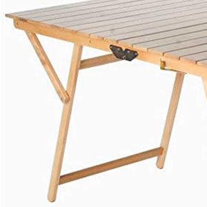 Tavolino in legno naturale richiudibile salvaspazio picnic cm 70 x 140 