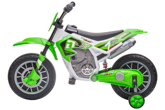 Moto Elettrica per Bambini 12V Motocross Verde