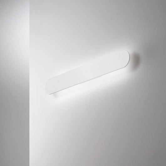 Applique Moderna Echo Metallo Bianco Led 30W 3000K Luce Calda