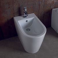 Sanitari filomuro moderni Sanindusa Urb.Y PLUS 55 wc, bidet e sedile soft close