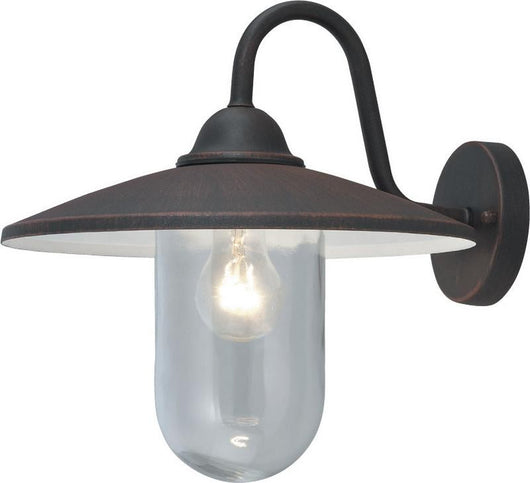 LANTERNA PORTOFINO 4 PZ. DA ESTERNO 60W LAMPADA APPLIQUE  ALLUMINIO NERO