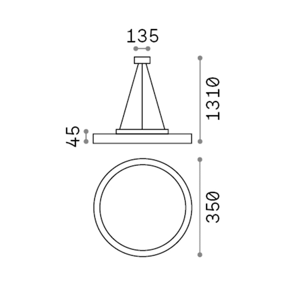 Sospensione Moderna Fly Alluminio-Materie Plastiche Bianco Led 18W 4000K