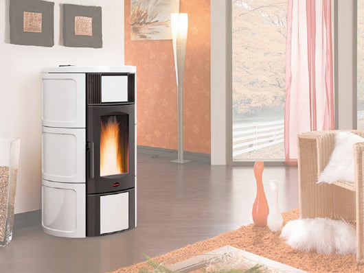 TERMOSTUFA PELLET VENT 18.1KW ISIDE IDRO H15 BIANCO