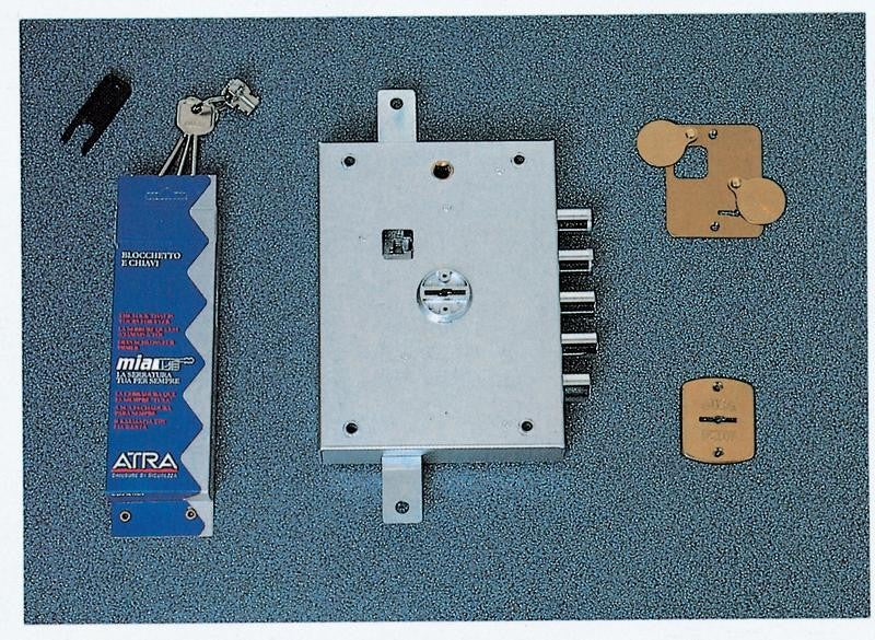 SERRATURA TRIPLICE ANTIFURTO ATRA 7111-2 DE A DOPPIA MAPPA PORTE BLINDATE