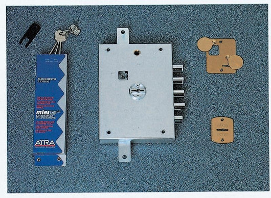 SERRATURA TRIPLICE ANTIFURTO ATRA 7112-2 SE DOPPIA MAPPA  PORTE BLINDATE