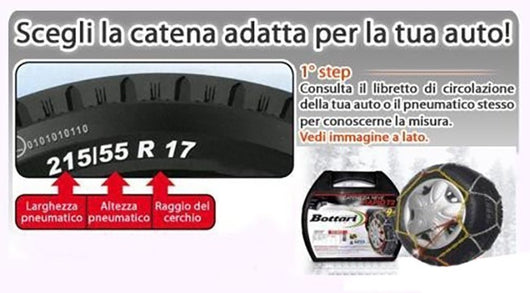 Catene da neve KILIMANGIARO RAPID MIS.030 CATENA DA NEVE