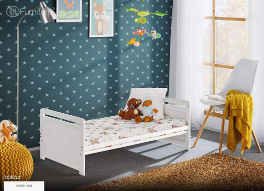 Lettino Culla bambini neonati 3 posizioni Cm 124 x 67 x 57H colore Bianco