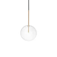 Sospensione Contemporanea Equinoxe Metallo Ottone 1 Luce 2W 3000K D20Cm