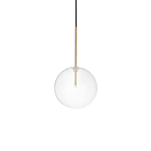 Sospensione Contemporanea Equinoxe Metallo Ottone 1 Luce 2W 3000K D20Cm