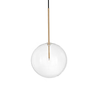 Sospensione Contemporanea Equinoxe Metallo Ottone 1 Luce 2W 3000K D25Cm