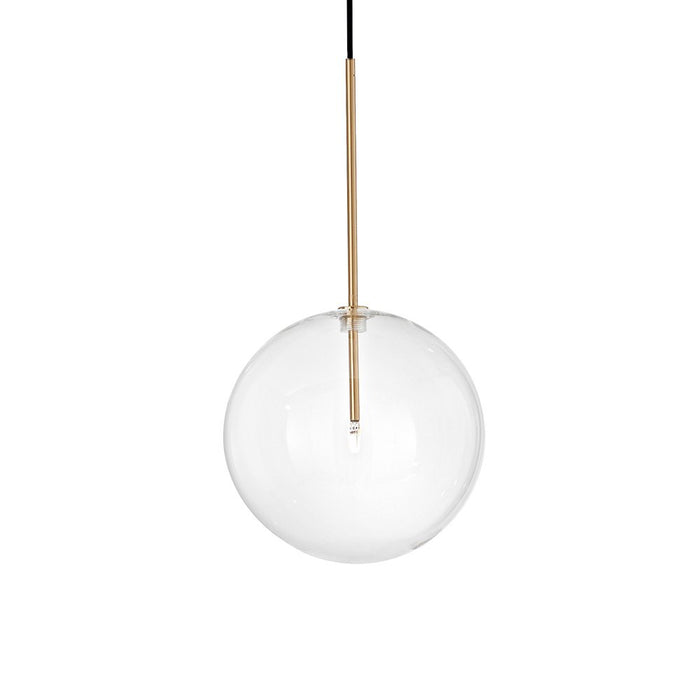 Sospensione Contemporanea Equinoxe Metallo Ottone 1 Luce 2W 3000K D25Cm